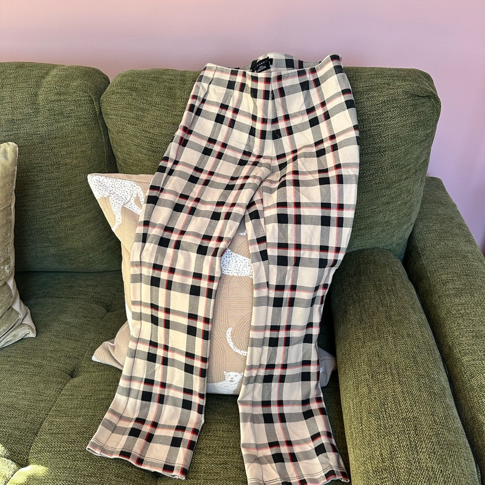 Sanctuary Checkered stretchy pants with Red Highlights xxs pants